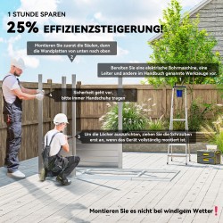 Pihavarasto metallia 2,43 m² 213 x 131 x 192 cm harmaa, liukuovi, harjakatto