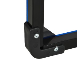 Koripallokori seinäkiinnityksellä, ruostumaton teräs, sisä- ja ulkokäyttöön, 113 x 61 x 73 cm