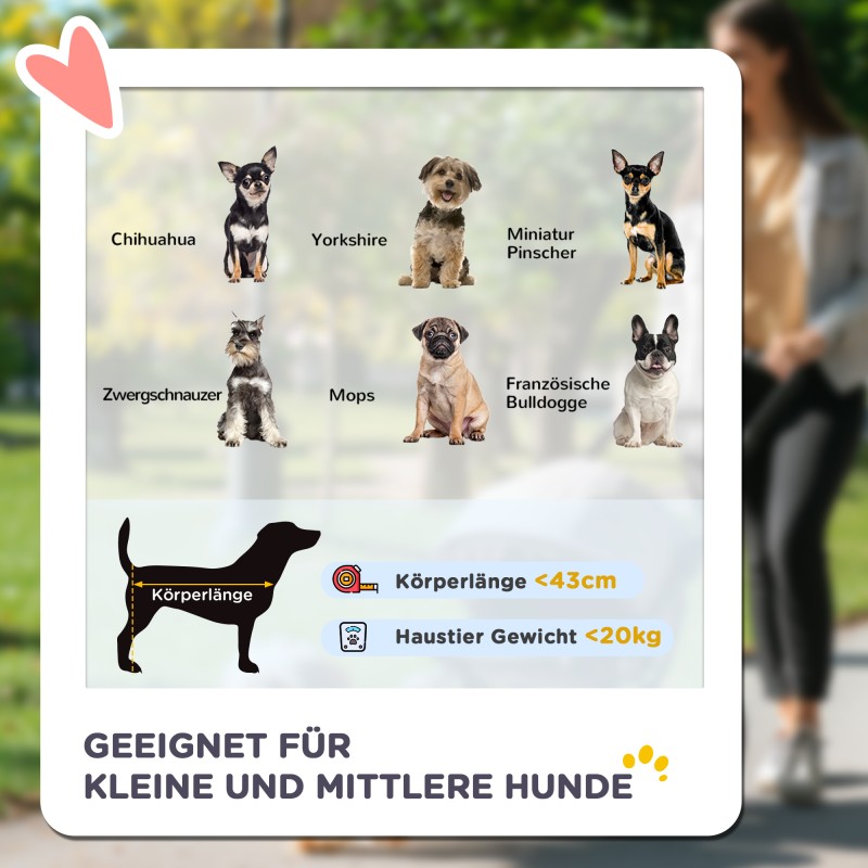 Koiranrattaat juoksurattaat, teräs ja Oxford-kangas, 111 x 58 x 107 cm, musta/tummanvihreä