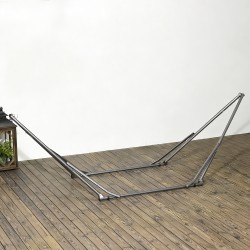 Riippumattoteline ja pyykinkuivausteline, teräs, kokoontaitettava, 290 x 92 x 88 cm, musta