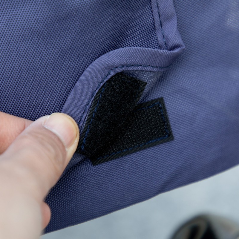 Koirien kuljetusrattaat, taitettava, teräsrunko ja Oxford-kangas, 102 x 62 x 105 cm, max 20 kg, sininen