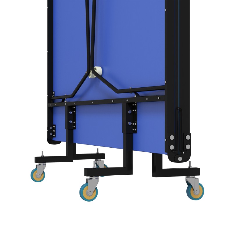 Pingispöytä sisäkäyttöön, kokoontaitettava, teräsrunkoinen MDF 274 x 152,5 x 76 cm, sininen