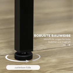 Baaripöytä ja 4 baarijakkaraa, teollinen design, MDF ja metalli, 5-osainen setti, ruskea/musta