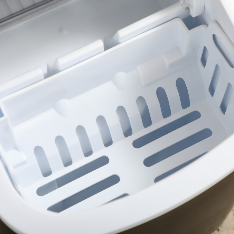 Jääpalakone 12 kg/vrk, 1,3 l vesisäiliö, automaattinen puhdistus, 29,4 x 22,2 x 29 cm, musta