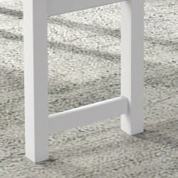 Ruokailuryhmä pieniin tiloihin, 4-osainen setti: pöytä, penkki ja 2 tuolia, mäntypuu, harmaa/valkoinen