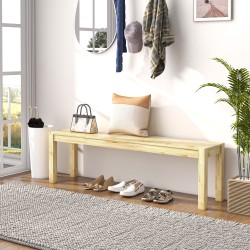 Puupenkki keittiöön 3-hengen massiivimänty 150x33x45 cm luonnonväri