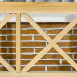 Kahden hengen puutarhakeinu pergolalla, kuusimassiivia, säädettävä, 221 x 140 x 196 cm, luonnonpuu