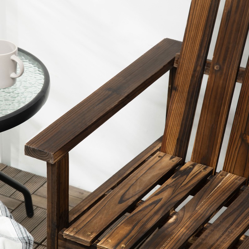 Puutarhapenkki 2 hengelle ulkokäyttöön kuusi 114x63x86 cm tummanruskea