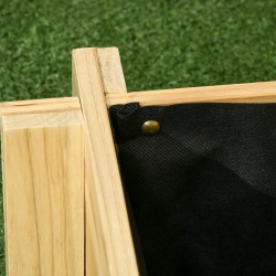 Kolmiportainen viljelylaatikko puutarhaan, kuusipuu, 93 x 93 x 35 cm, luonnonvärinen