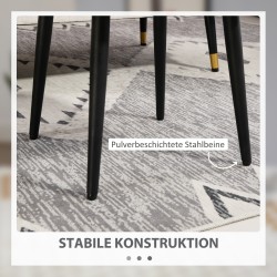 Rahi jalkatuki teräsjaloilla, kashmiria muistuttava verhoilu, 42 x 42 x 44 cm, vaaleanharmaa