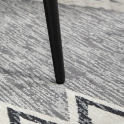 Rahi jalkatuki teräsjaloilla, kashmiria muistuttava verhoilu, 42 x 42 x 44 cm, vaaleanharmaa