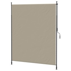 Sivukatos parvekkeelle ja terassille teleskooppirunko 200 x 215 305 cm hiekka