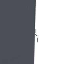 Sivumarkiisi terassille ilman porausta, alumiini/metallirunko, 200 x 215–305 cm, harmaa