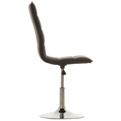 Tyylikäs säädettävä ruokailutuolipari keinonahalla ja korkealla selkänojalla