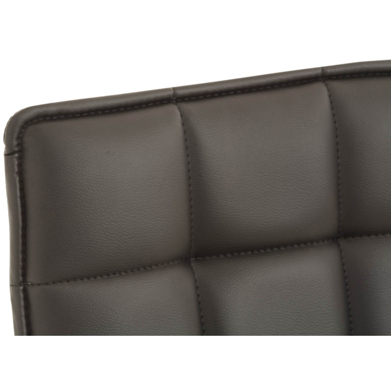 Tyylikäs säädettävä ruokailutuolipari keinonahalla ja korkealla selkänojalla