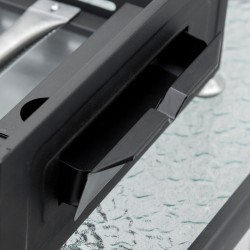 Kaasugrilli 3 polttimella, emaloitu tarttumaton paistolevy, ruostumaton teräs, 63 x 48 x 21 cm, musta/hopea