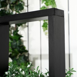 Modulaarinen viljelylaatikko puurunko 90 x 45 x 170 cm musta