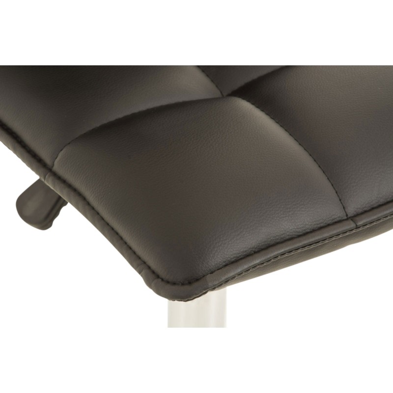 Tyylikäs säädettävä ruokailutuolipari keinonahalla ja korkealla selkänojalla