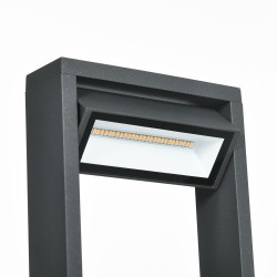 Pihavalaisin LED ulkovalo IP65 alumiini 16 x 5 x 90 cm tummanharmaa