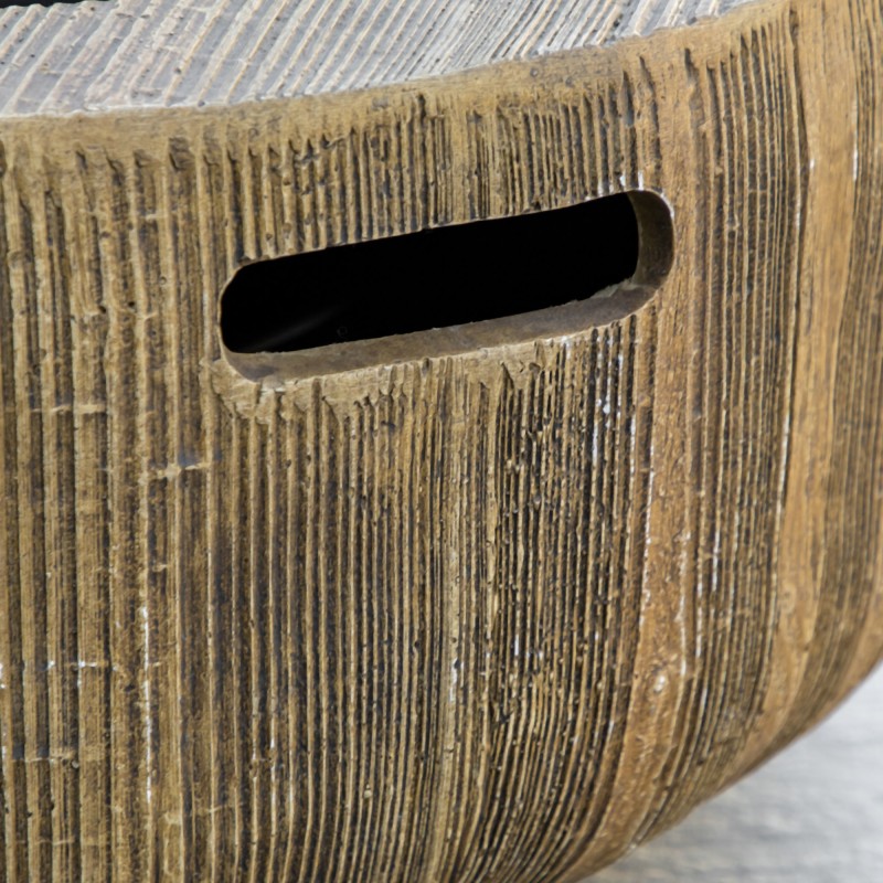 Tulipesä puurunko-designilla kipinäverkolla ja hiiliritilällä Ø61,5 x 39 cm ruskea