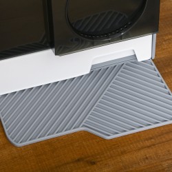 Kissanvessa mökkimäinen suljettu malli max 5 kg kissoille muovi 47x45x42 cm harmaa