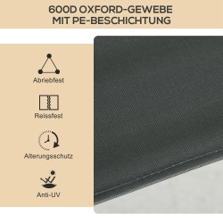 Kokoontaitettava leirintä- ja rantatuoli teräsrungolla, 2 kpl, tummanharmaa