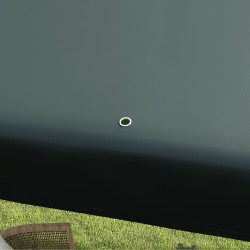 Puutarhapaviljonki taittuva teräsrunko 2,7 x 2,7 m tummanvihreä