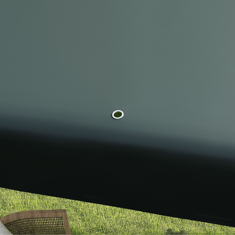 Puutarhapaviljonki taittuva teräsrunko 2,7 x 2,7 m tummanvihreä