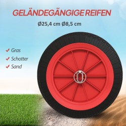 Kajakkivaunu säädettävä alumiininen kuljetusvaunu veneille 100 kg musta/punainen