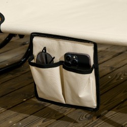 2 kpl taitettava aurinkotuoli puutarhaan, säädettävä selkänoja ja aurinkosuoja, ruskea