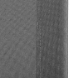 Taitettava aurinkotuoli puutarhaan 2 kpl, teräs ja oxford-kangas, säädettävä selkänoja, tummanharmaa/musta