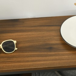 Sivupöytä konsolipöytä eteiseen, lastulevy ja metallirunko, 100 x 29,5 x 90 cm, ruskea/musta