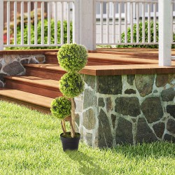 Tekopensas ruukussa, ulko- ja sisäkäyttöön, muovi, 90 cm, vihreä