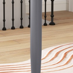 Ruokapöytä 2 hengelle, pyöreä MDF-kansi ja teräsjalka, Ø70 x 75 cm, harmaa