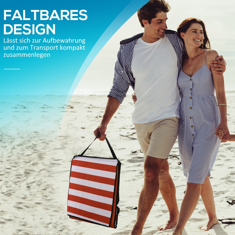 Rantatuolisarja 2 kpl, säädettävä selkänoja, teräsrunko, 142x51x40 cm, punainen