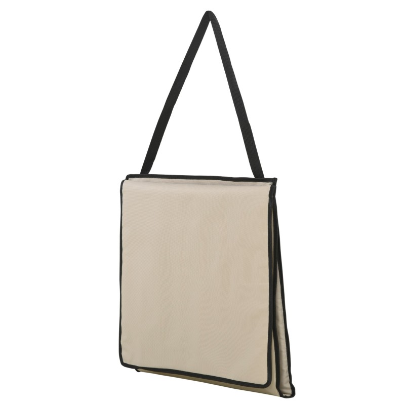 Rantatuolisetti 2 kpl, teräsrunko ja polyesteri, säädettävä, taittuva, 142x51x40 cm, beige