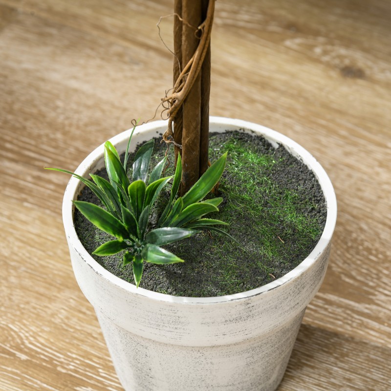 Keinolaventeli ruukussa 60 cm, 2 kpl setti, valkoinen, sisä- ja ulkokäyttöön