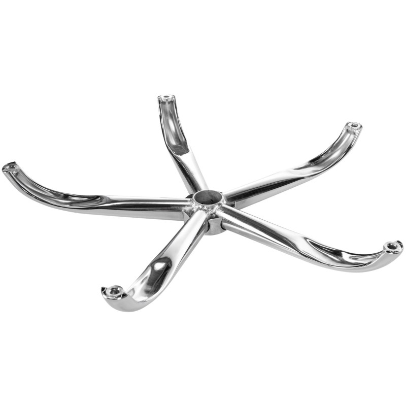 Pyöreä jalkaristikko toimistotuolille 64 cm metallinen tukeva