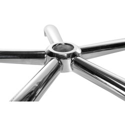 Pyöreä jalkaristikko toimistotuolille 64 cm metallinen tukeva