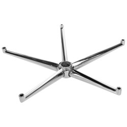 Nelikulmainen metallinen jalkaristikko toimistotuolille 60 cm leveä
