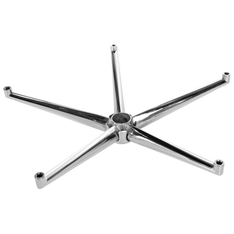 Nelikulmainen metallinen jalkaristikko toimistotuolille 60 cm leveä
