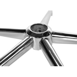 Nelikulmainen metallinen jalkaristikko toimistotuolille 60 cm leveä