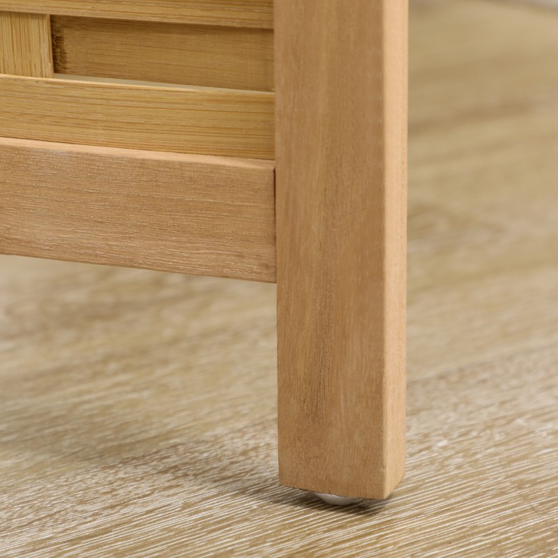 Taitettava bambusermi huoneenjakaja 3‑osainen 120 x 170 cm luonnonväri