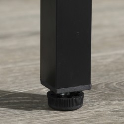 Kokoontaitettava pingispöytä ulko- ja sisäkäyttöön, alumiinirunko, 152 x 76 x 72 cm, musta