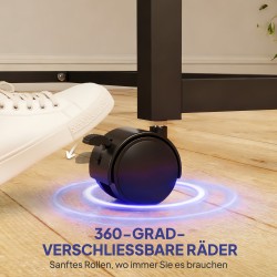 Pöytätennispöytä sisäkäyttöön, kokoontaitettava ja pyörillä, MDF/teräs 274x152,5x76 cm, sininen, 2 mailaa ja 3 palloa