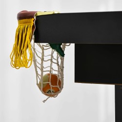 2-in-1 biljardi- ja pöytätennispöytä aikuisille, MDF, 140 x 63 x 60–80 cm, sininen/vihreä/musta, tarvikkeilla