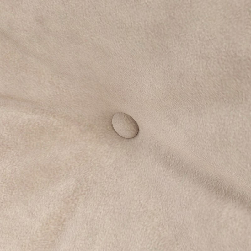 2 hengen samettinen vuodesohva, säädettävä selkänoja, teräsrunko, luonnon/ beige / musta