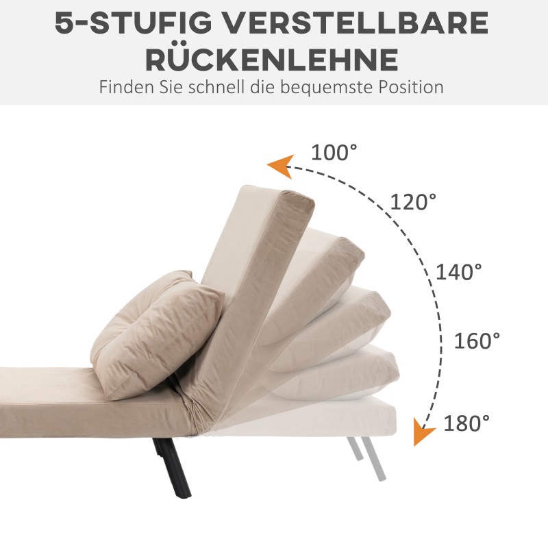 Skandinaavinen lepotuoli ja varavuode teräsrungolla, säädettävä selkänoja, tyyny, musta / luonnonväri