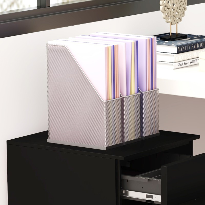 Rullattava laatikosto toimistoon, 3 laatikkoa, lukittava teräs, 37 x 43,5 x 60 cm, musta