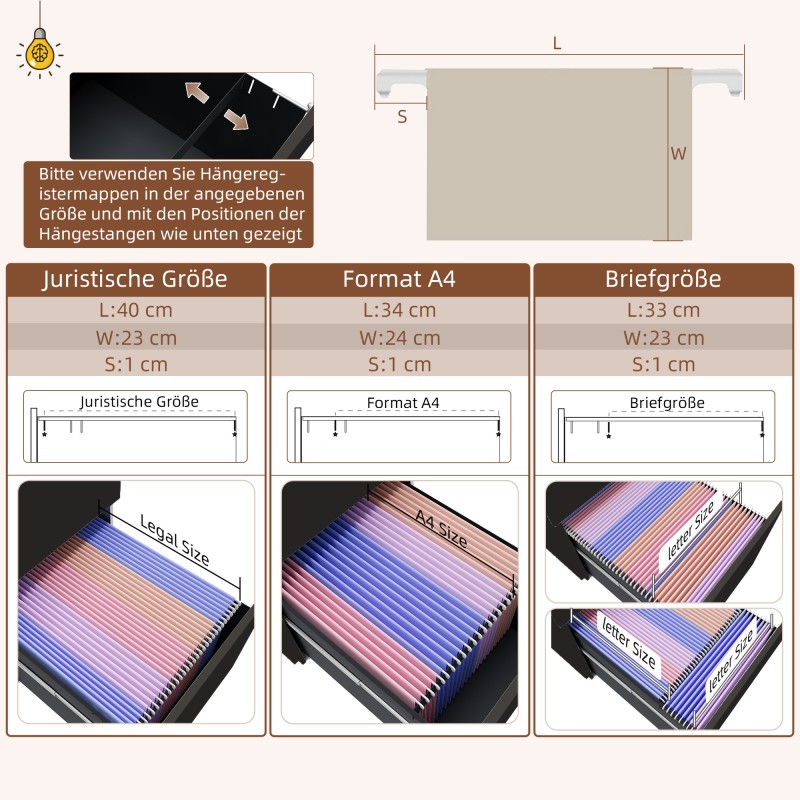 Lukittava rullalaatikosto toimistoon, terästä, 2 laatikkoa, 37 x 43,5 x 67,5 cm, musta